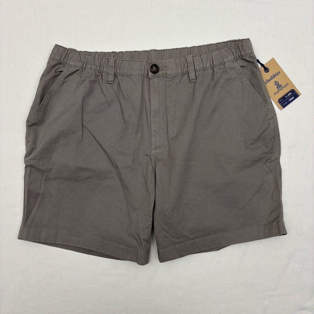 Chubbies The Silver Linings 7” Originals Stretch Twill Shorts Mens XL Gray